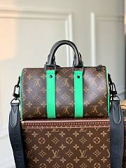 Kitlife Louis Vuitton KeepAll XS Green Monogram Macassar - 25.0 x 15.0 x 11.0CM - 4