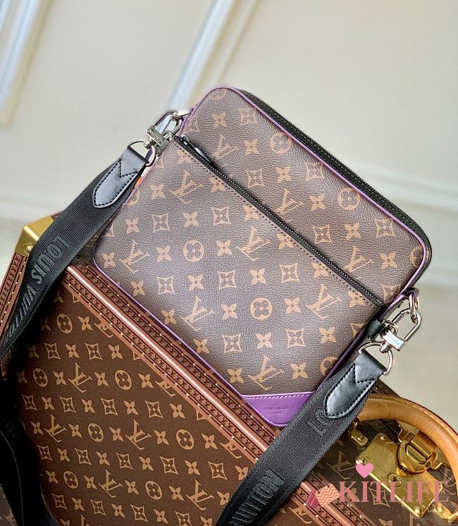 Kitlife Louis Vuitton Trio Messenger Monogram Purple Bag - M69443 - 25 x 18.5 x 7 cm - 1