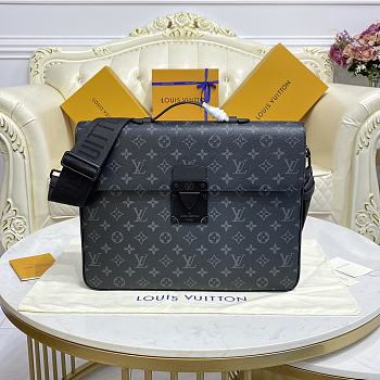 Kitlife Louis Vuitton S LOCK BRIEFCASE Black Monogram - M20835 - 39 x 30 x 4 cm