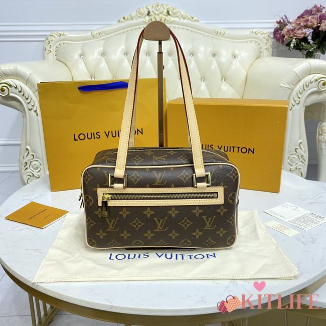 Kitlife Louis Vuitton Cite MM Shoulder Bag - M51182 - 18*W27.5*D12cm - 1