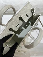 Kitlife Hermes White Sac Birkin Fabourg Palladium Hardware - 20cm - 2