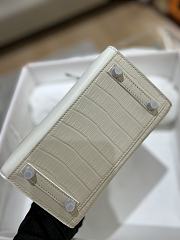 Kitlife Hermes White Sac Birkin Fabourg Palladium Hardware - 20cm - 5