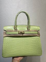 Kitlife Hermes Birkin Matte Green Leather - 25cm - 3