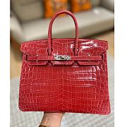 	 Kitlife Hermes Birkin Red Shiny Leather - 25cm - 1