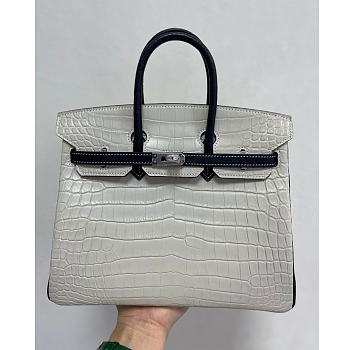 Kitlife Hermes Birkin 25 Exotic Matte Gray Leather - 25cm