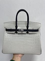 Kitlife Hermes Birkin 25 Exotic Matte Gray Leather - 25cm - 3