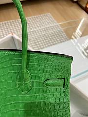 Kitlife Hermes Birkin Porosus Matte Dark Green Crocodile Leather - 30cm - 3