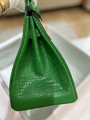 Kitlife Hermes Birkin Porosus Matte Dark Green Crocodile Leather - 30cm - 2