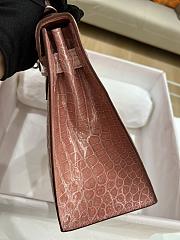 Kitlife Hermes Kelly Shiny Pink Crocodile - 28cm - 3