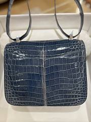 Kitlife Hermes Constance Niloticus Shiny Blue Leather - 24cm - 4