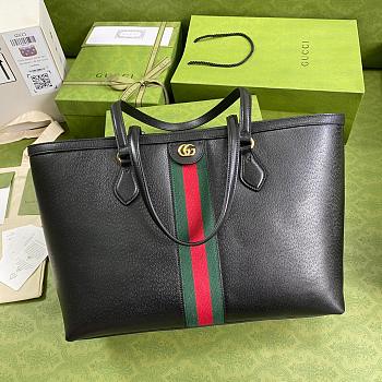 Kitlife Gucci Ophidia Black Leather Tote - 631685 - 38x28x14cm