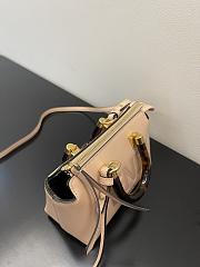 Kitlife Fendi By The Way Mini Small Boston bag in dove grey leather - 20.5x12x.9cm - 6
