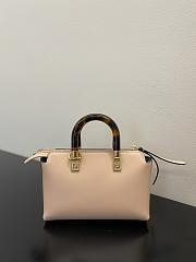 Kitlife Fendi By The Way Mini Small Boston bag in dove grey leather - 20.5x12x.9cm - 3