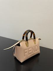 Kitlife Fendi By The Way Mini Small Boston bag in dove grey leather - 20.5x12x.9cm - 2