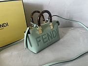 Kitlife Fendi By The Way Mini Small Boston bag in mint green leather - 20.5x12x.9cm - 3