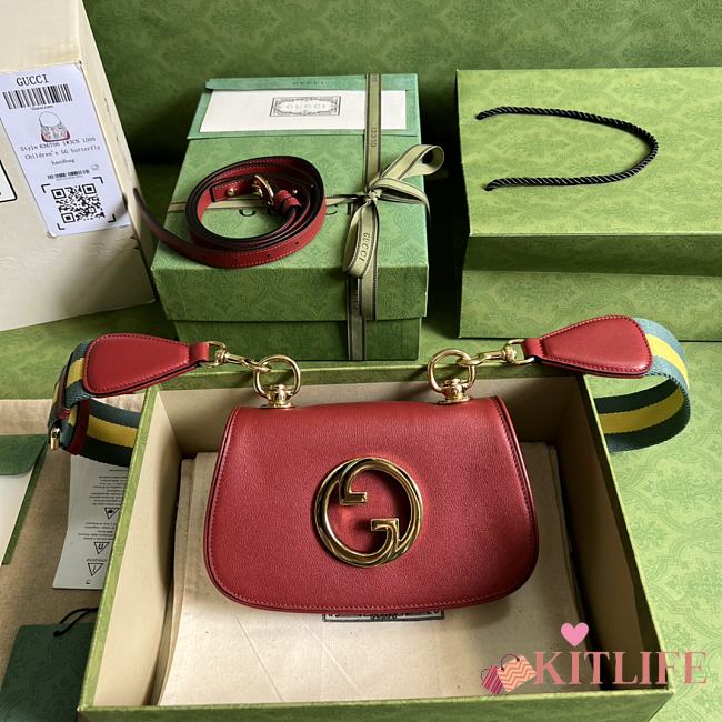 	 Kitlife Gucci Blondie mini bag red - W22cm x H13cm x D5.5cm - 1