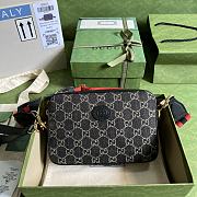 	 Kitlife Gucci GG Supreme shoulder bag denim - 2 colors (black, blue) - 24×16×4.5cm - 1