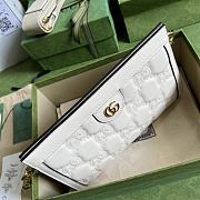 	 Kitlife Gucci GG matelassé white leather shoulder bag - W26cm x H17.5cm x D8cm - 3