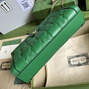 	 Kitlife Gucci GG matelassé green leather shoulder bag - W26cm x H17.5cm x D8cm - 2