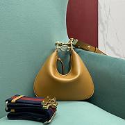 	 Kitlife Gucci Attache small shoulder bag brown - W23cm x H22cm x D5cm - 5