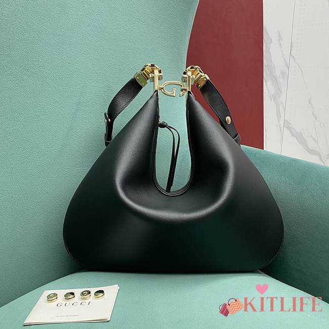 	 Kitlife Gucci Attache large shoulder bag black - 35×4.5×30cm - 1