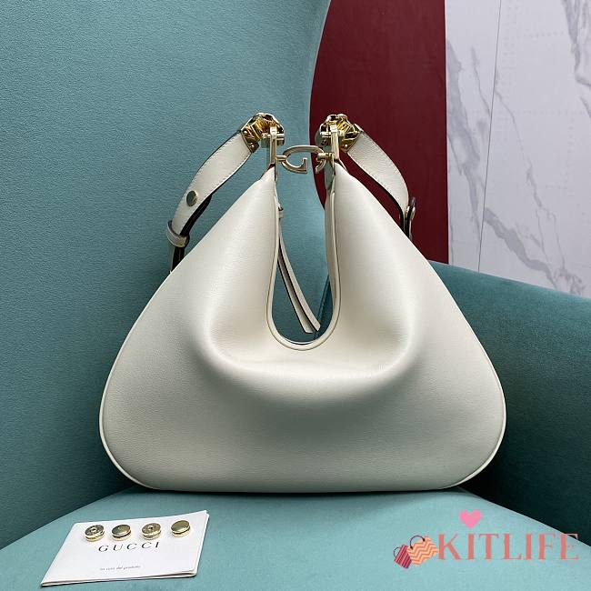 	 Kitlife Gucci Attache large shoulder bag white - 35×4.5×30cm - 1