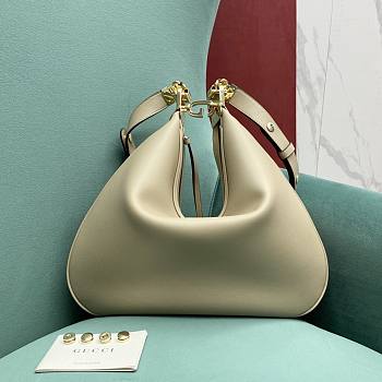 	 Kitlife Gucci Attache large shoulder bag beige - 35×4.5×30cm