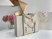Kitlife Chloe Medium Woody Tote Bag Blue - 37*26*12cm - 3