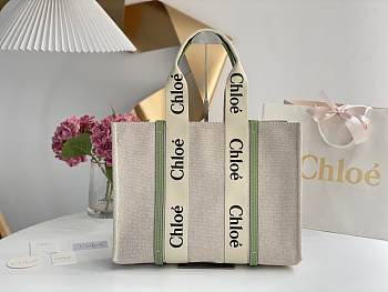 	 Kitlife Chloe Medium Woody Tote Bag Green - 37*26*12cm