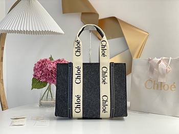 	 Kitlife Chloe medium woody tote bag with strap Cashmere Gray - 37*26*12cm 