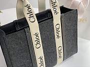 Kitlife Chloe large woody tote bag with strap Cashmere Gray - 45*33*13 cm - 2