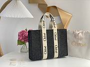 Kitlife Chloe large woody tote bag with strap Cashmere Gray - 45*33*13 cm - 3