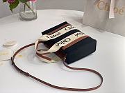 	 Kitlife Chloe small woody tote bag with strap Cashmere black&brown - 26.5 cmx20x8cm - 5