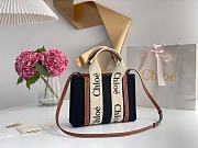 	 Kitlife Chloe small woody tote bag with strap Cashmere black&brown - 26.5 cmx20x8cm - 3