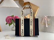 Kitlife Chloe medium woody tote bag with strap black&brown - 37*26*12cm - 1