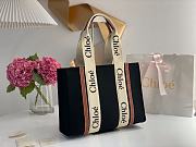 Kitlife Chloe medium woody tote bag with strap black&brown - 37*26*12cm - 5