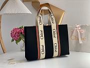 Kitlife Chloe large woody tote bag with strap black&brown - 45*33*13 cm - 5