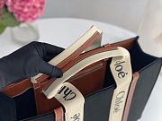 Kitlife Chloe large woody tote bag with strap black&brown - 45*33*13 cm - 3