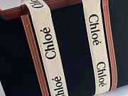Kitlife Chloe large woody tote bag with strap black&brown - 45*33*13 cm - 2