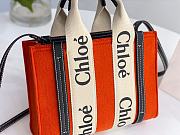 	 Kitlife Chloe small woody tote bag with strap Cashmere flame orange - 26.5 cmx20x8cm - 2