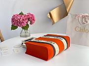 Kitlife Chloe medium woody tote bag with strap flame orange - 37*26*12cm - 5