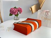 Kitlife Chloe large woody tote bag with strap flame orange - 45*33*13 cm - 2
