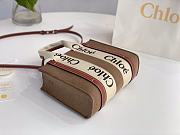 Kitlife Chloe small woody tote bag with strap light brown - 26.5 cmx20x8cm - 5