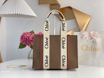 	 Kitlife Chloe medium woody tote bag with strap light brown - 37*26*12cm