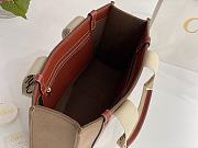 	 Kitlife Chloe medium woody tote bag with strap light brown - 37*26*12cm - 5