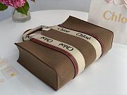 Kitlife Chloe large woody tote bag with strap light brown - 45*33*13 cm - 4