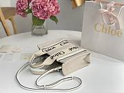 Kitlife Chloe small woody tote bag with strap white - 26.5 cmx20x8cm - 4