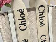 Kitlife Chloe small woody tote bag with strap white - 26.5 cmx20x8cm - 2
