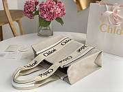 Kitlife Chloe medium woody tote bag with strap white - 37*26*12cm - 5