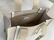 Kitlife Chloe medium woody tote bag with strap white - 37*26*12cm - 3